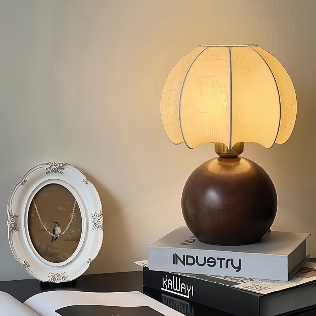 Home Textile - Винтажная настольная лампа с цветочным узором,