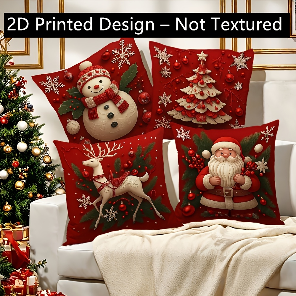 Pillow Insert 18X18 - 2 шт. рождественских наволочек 18x18